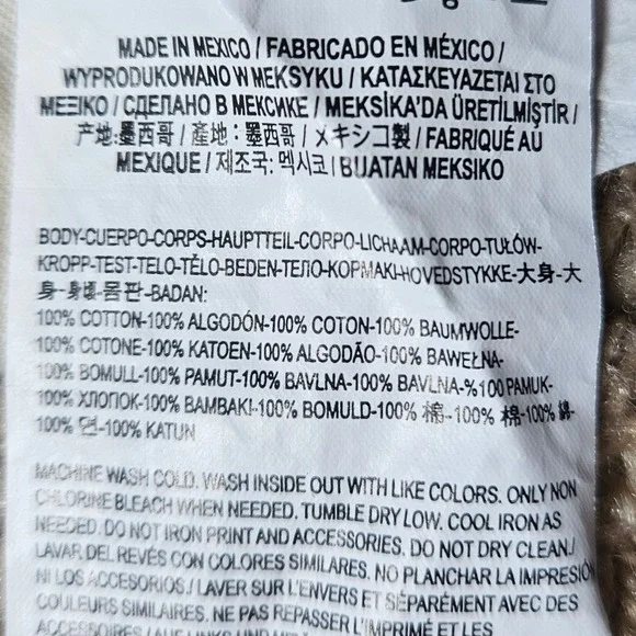 Vans Off The Wall Womens Ringer T-Shirt Cream Leopard Print Graphic Logo Medium - Picture 6 of 9